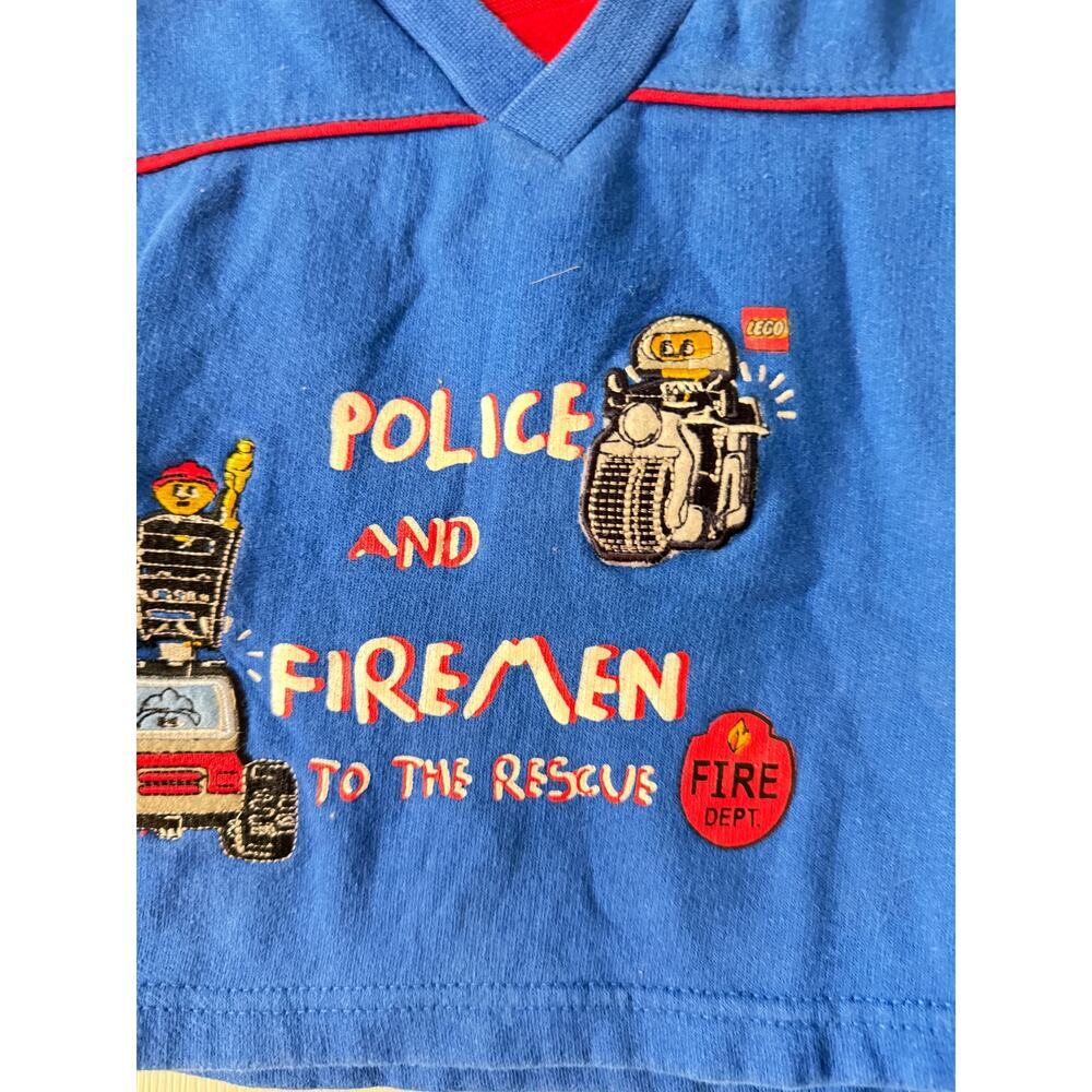 Lego Sweatshirt 6/9 months boy Police and Fireman Y2K - Picture 5 of 6